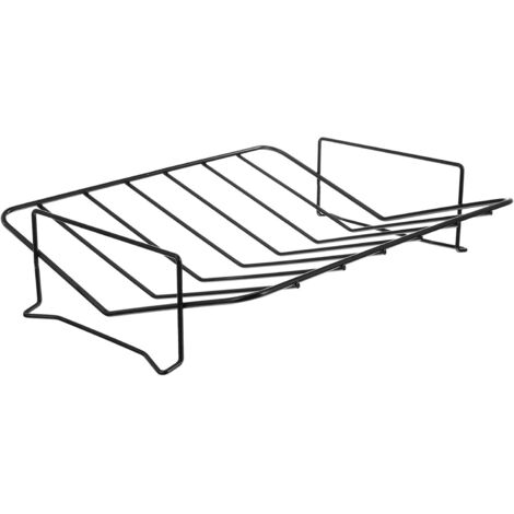 Barbecue Rack Acier Au Noir Support Pratique pour Viande Steak Poulet (1/5)