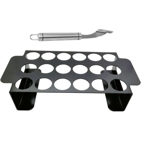 Support de Cuisson pour Poulet et Poivrons Acier Inoxydable avec Éplucheur (1/5)