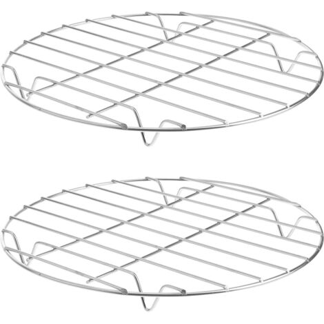 2 pièces Support Barbecue Rond Acier Inoxydable Léger et Accessoire (1/5)