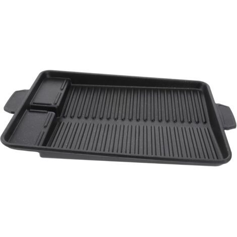 Plaque de Cuisson Portable Aluminium Antiadhésive Plateau Barbecue Pratique (1/5)