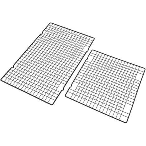 2 pièces Refroidissement Pâtisserie Rectangle Nonadhésive Support et Gâteau (1/5)