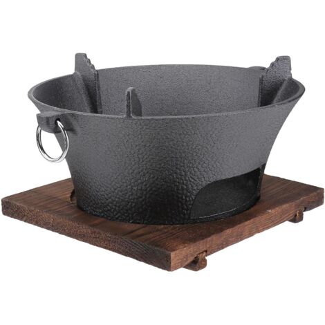 Barbecue de Fonte avec Plateau Réchaud Portable pour Camping et Barbecue (1/5)