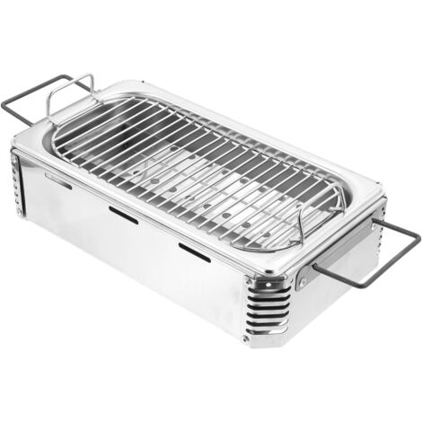 Grill Barbecue Acier Inoxydable Commercial Résistant Au Feu pour Camping et (1/5)