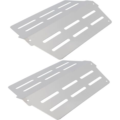 2 pièces Plaques Chauffantes INOX pour Barbecue Gaz Lot Diffuseurs de