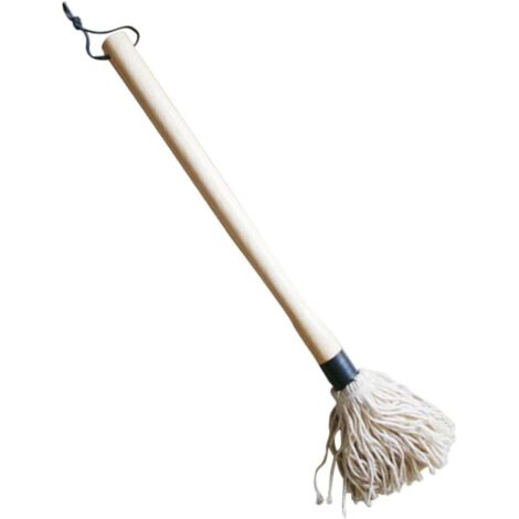 2 pièces Basting Mop Barbecue avec Manche Bois Long et Tête Coton Absorbant (1/5)