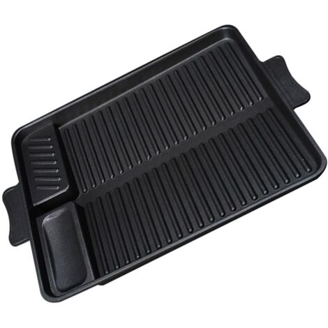 Plaque de Cuisson Rectangulaire pour Barbecue Légère et Résistante Chaleur (1/5)