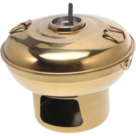 Cuiseur à Fondue Portable Acier Inoxydable Résistant à Usure Chauffe Rapide (1/5)
