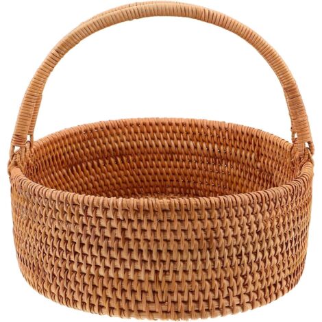 Grand Panier Rotin Tressé Panier à Fruits Et Légumes pour Ranger Et (1/5)