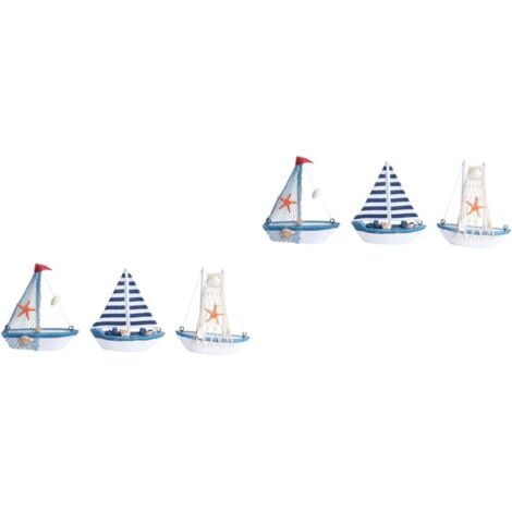 2 Ensembles Bateau Méditerranéen De Décorations Artisanales Pour Ambiance 3 (1/5)