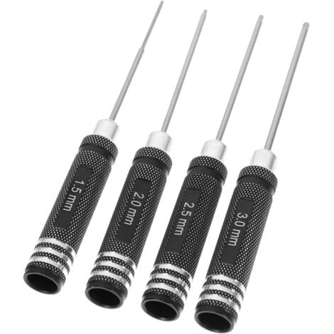 Tournevis Hexagonal Modèle Rc En Acier Blanc Inoxydable Kit Précision (1/5)