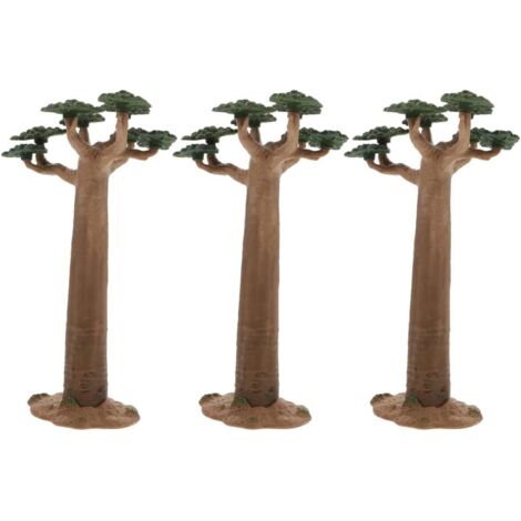 3pièces Modèles Arbres Miniatures Exquis Décorations pour Maquettes De (1/5)