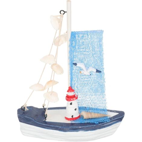 Bateau Décoratif Méditerranéen Ornement de Voilier Chic pour Bureau pour (1/5)