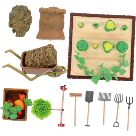 Mini Ferme Paysage Modèle Outils Jardinage Miniatures Décorations Scène de (1/5)