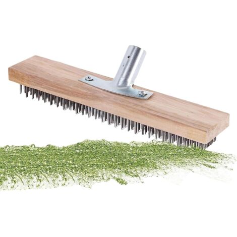 Balai à fil - balai en fil d'acier - Balai anti - mauvaises herbes en acier (1/5)
