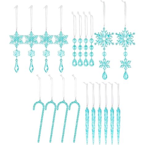 Lot de 20 Stalactites de - Décoration de Sapin de - pour Mariage - (1/5)