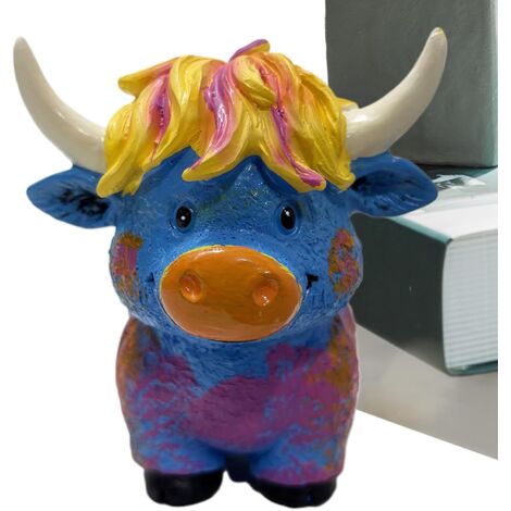 Décor Vache des Highlands - Ornements De Sculpture Yak - Ornement Figurine (1/5)