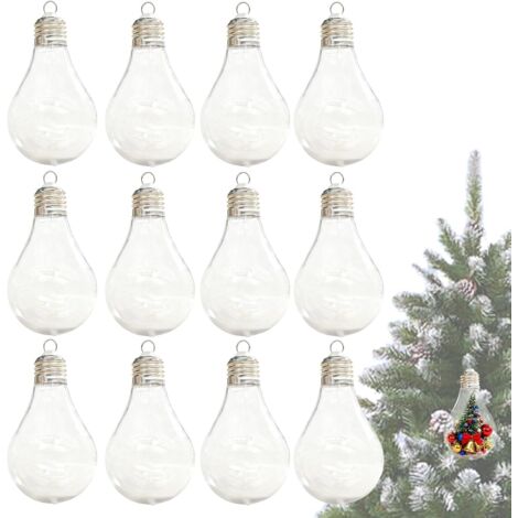 Boules de Noël remplissables - ampoules transparentes articles de (1/5)