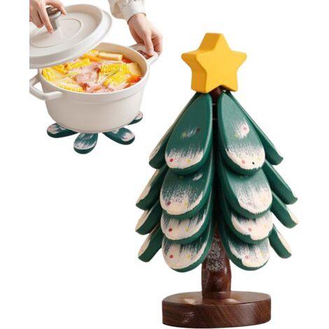 sous - Verre Arbre - Dessous De Verre Forme Sapin De Noël - Porte - De (1/5)
