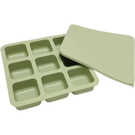 Bac à glaçons pour congélateur - Moule en silicone à 9 compartiments avec (1/5)