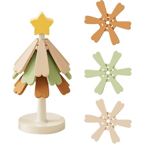 Dessous de verre d'arbre de Noël - set de dessous de verre pliable en (1/5)