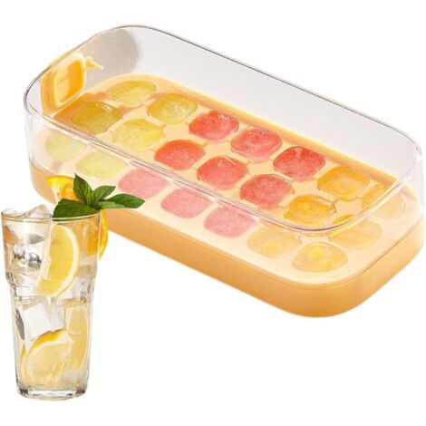 Bac À Glaçons Avec Couvercle - 21 Grilles En Silicone Bacs À Glaçons Pour (1/5)
