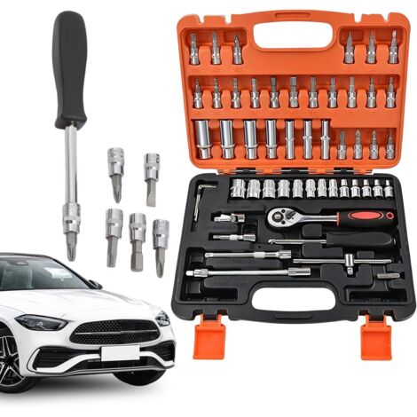 Ensemble De Clés À Cliquet Et Douilles - 53 Pièces Kit De Clés En Acier Au (1/5)