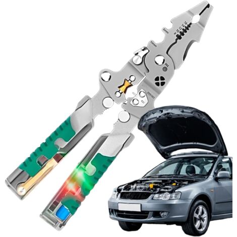 Outil Dénudeur De Fils - Robuste Pliable 18 En 1 - Pince Multifonction Pour (1/5)
