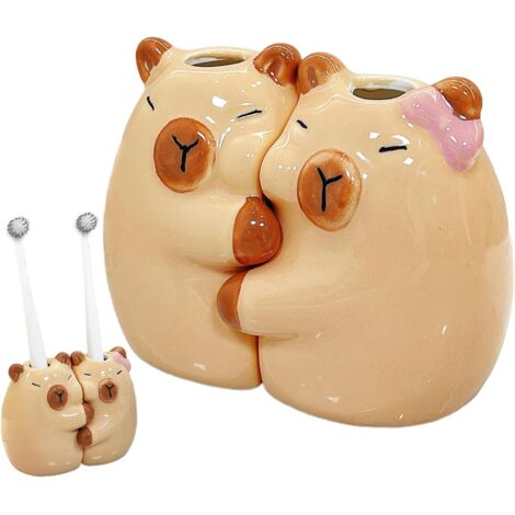 Porte - brosse à dents Capybara en forme de porte - brosse à dents douillet (1/5)