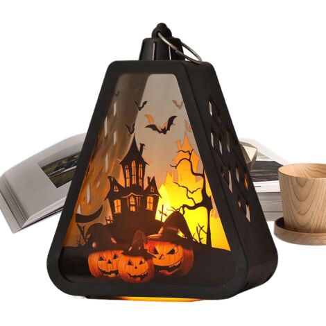 Lanterne d'Halloween pour Extérieur - Lanterne de Sorcière - et Château (1/5)