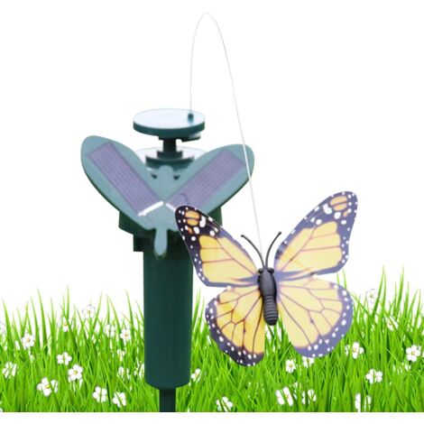 Papillon à énergie solaire - Bâtons de jardin - Décoration de printemps - (1/5)