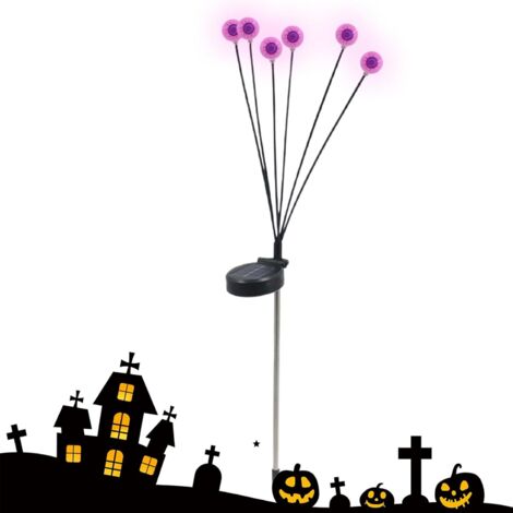Lumières Solaires Halloween Œil Brillant - Décorations Halloween Lumières (1/5)