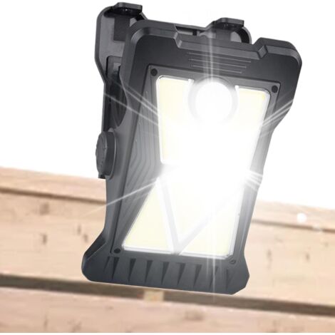 Lumière Solaire Extérieure - Lampe à Clip 3 Modes - Éclairage Sécurité (1/5)
