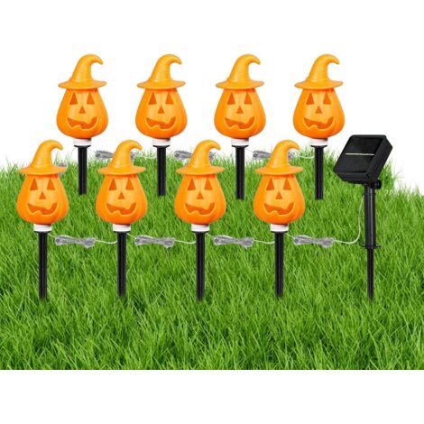 Lumières de Chemin Halloween - Lanterne Solaire sur Tige pour Jardin - (1/5)