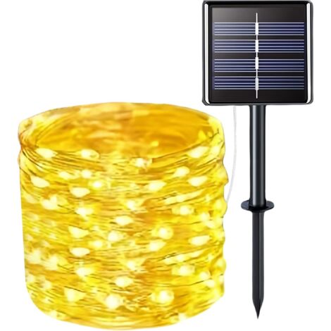 Guirlande lumineuse solaire à LED pour l'extérieur - étanche - décoration (1/5)