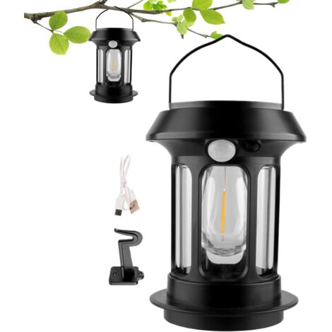 Lanterne solaire - Lampe de survie - 4 modes - Lampe de poche LED étanche - (1/5)