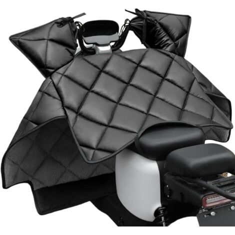 Protège - Jambe Moto Hiver - Protecteur Confortable en Cuir PU - Genou et (1/5)