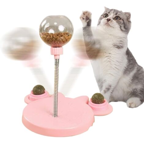 Distributeur de friandises pour Chat - Balle avec Bec verseur et à Chat - (1/5)