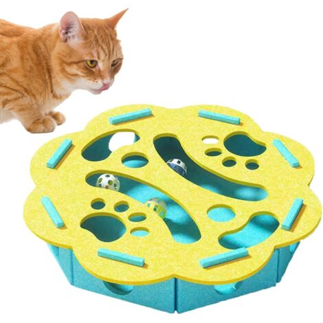 Puzzle Jouets pour Chat - Boîte À Labyrinthe en Feutre Interactive pour (1/5)