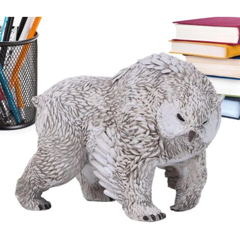 Statue d'ours - Sculpture d'ours rustique - Sculpture animale avec tête de (1/5)