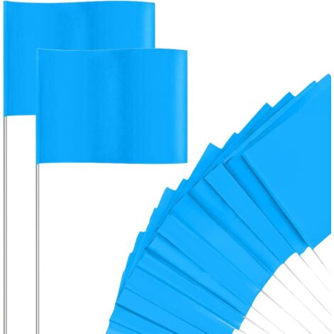 Drapeaux De Marquage Pour Pelouse - 100 Pièces Fanions Fluorescents Pour (1/5)