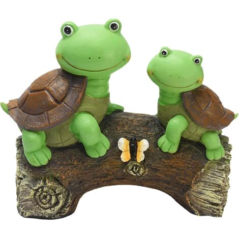Statue de jardin tortue - Décoration de jardin - En résine alimentée par (1/5)
