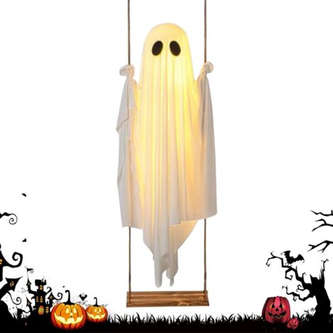 Décoration fantôme d'Halloween - Esprit effrayant avec lumières décoratives (1/5)