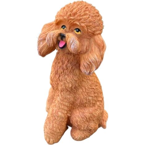 Statue de chien pour le jardin - Sculpture d'animaux d'extérieur - (1/5)