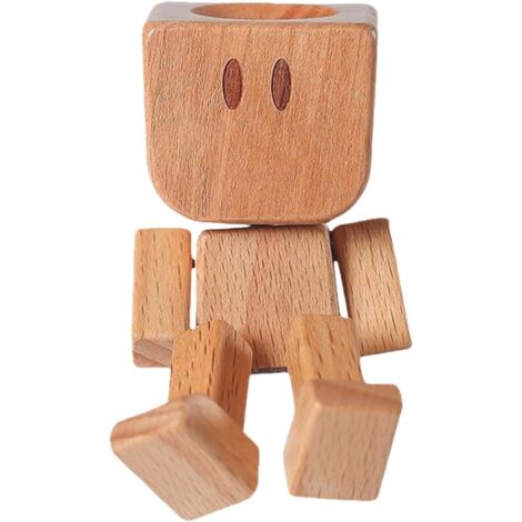 Figurine en Bois Hocheur de Tête pour Voiture - Hocheur en Bois pour (1/5)