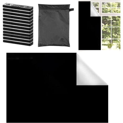 Couverture de fenêtre occultante - magnétique - portable - pour salon - (1/5)