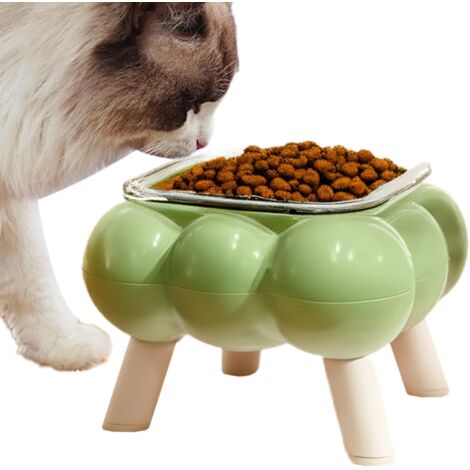 Bol à Nourriture Surélevé pour Chat - Mangeoire pour Animal À Pieds Hauts - (1/5)