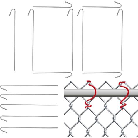 Lot de 100 attaches métalliques - Fixation polyvalente en aluminium - Pour (1/5)
