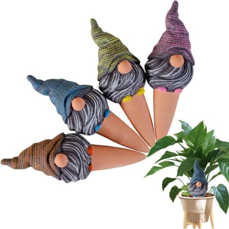 Lot de 4 piquets d'arrosage pour plantes - Fournitures de jardin - Mignon (1/5)