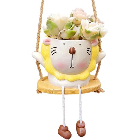 Jardinières Suspendues - Panier pour Succulentes Design Cartoon avec Pieds (1/5)