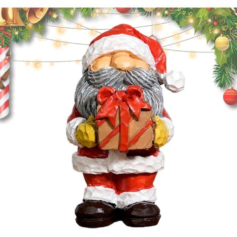 Figurines de Noël en résine - Statue de fête en résine - Sculpture festive (1/5)